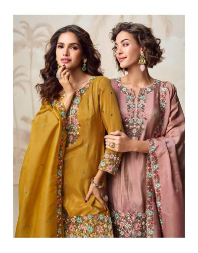 MOR BAGH NAGMA BY AASHIRWAD DESIGNER SIMAR SILK SALWAR SUIT WHOLESALER IN INDIA